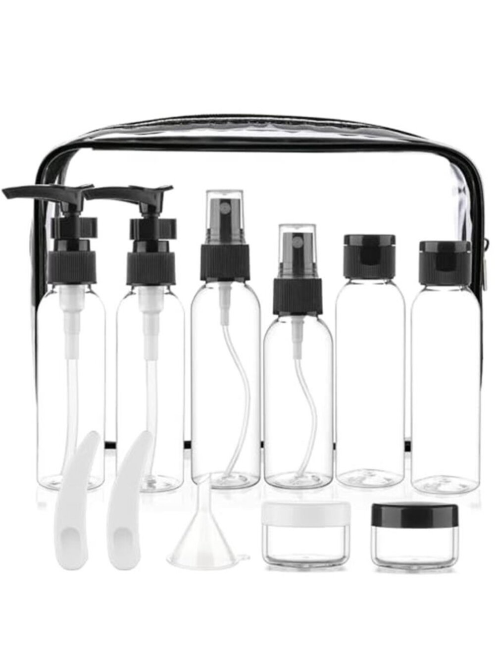TSA Approved Travel Bottles Set Leakproof Toiletry Containers Cosmetic Bag
